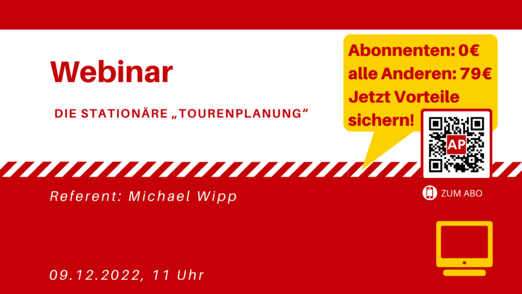 Webinar: Die stationäre „Tourenplanung“