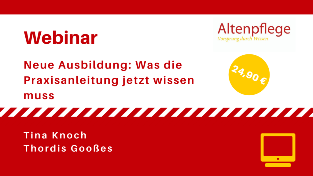 Webinar: Was die Praxisanleitung jetzt wissen muss