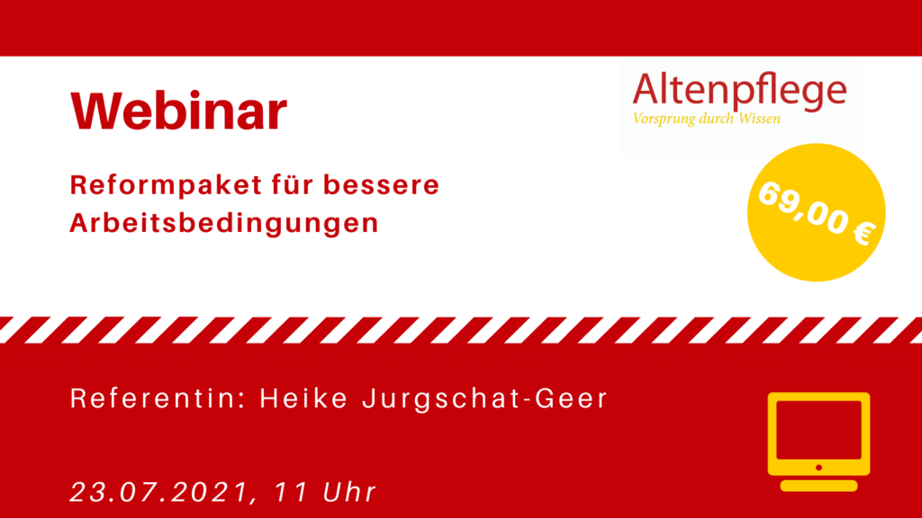 Webinar zur Pflegereform , Altenpflege