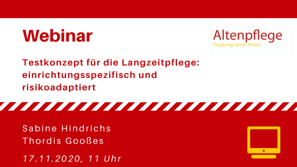 Altenpflege-Webinar zu Testkonzepten