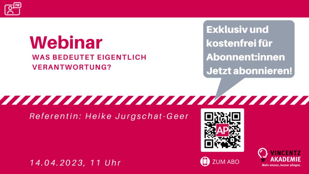 Webinar: Was bedeutet Verantwortung in der Pflege?