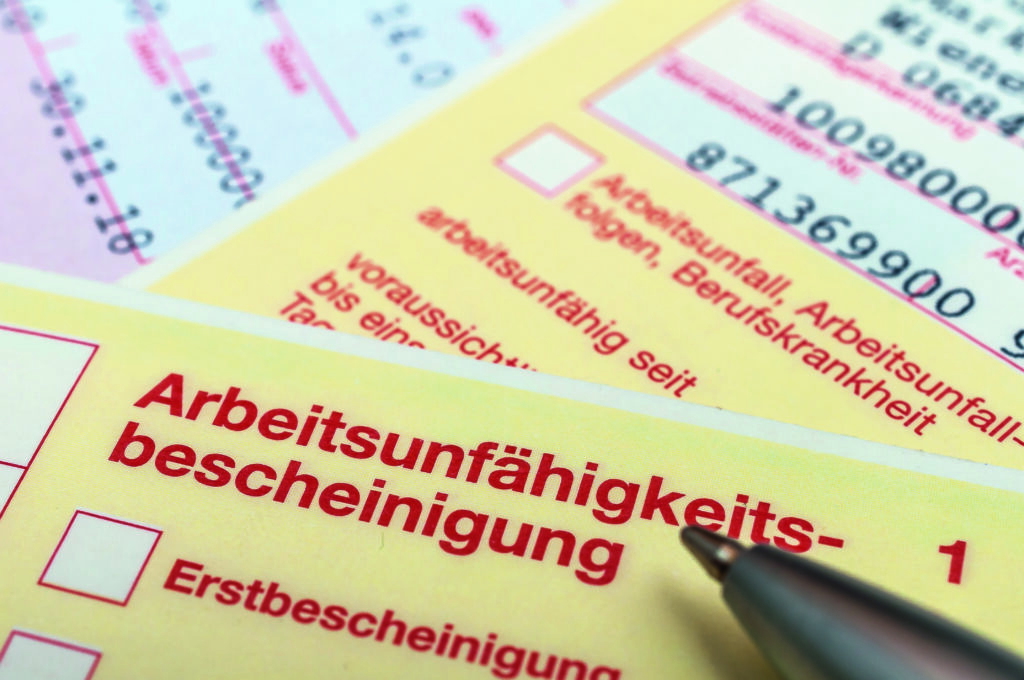 Krankschreibung, AU