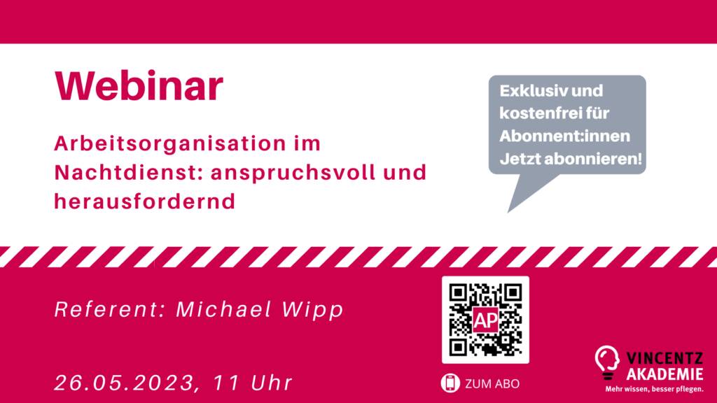 Webinar: Arbeitsorganisation im Nachtdienst: Anspruchsvoll und herausfordernd