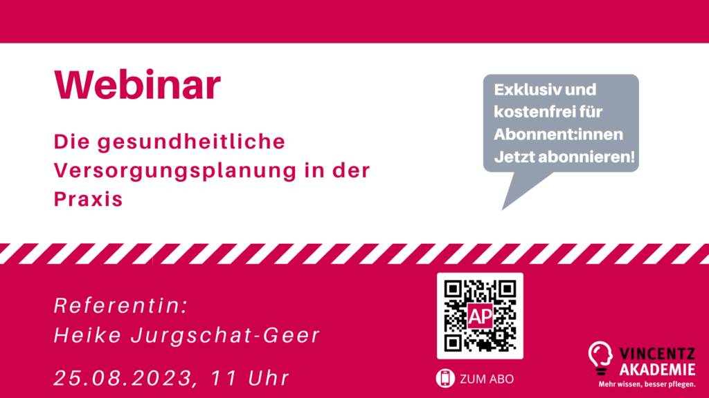 Webinar: Die gesundheitliche Versorgungsplanung in der Praxis