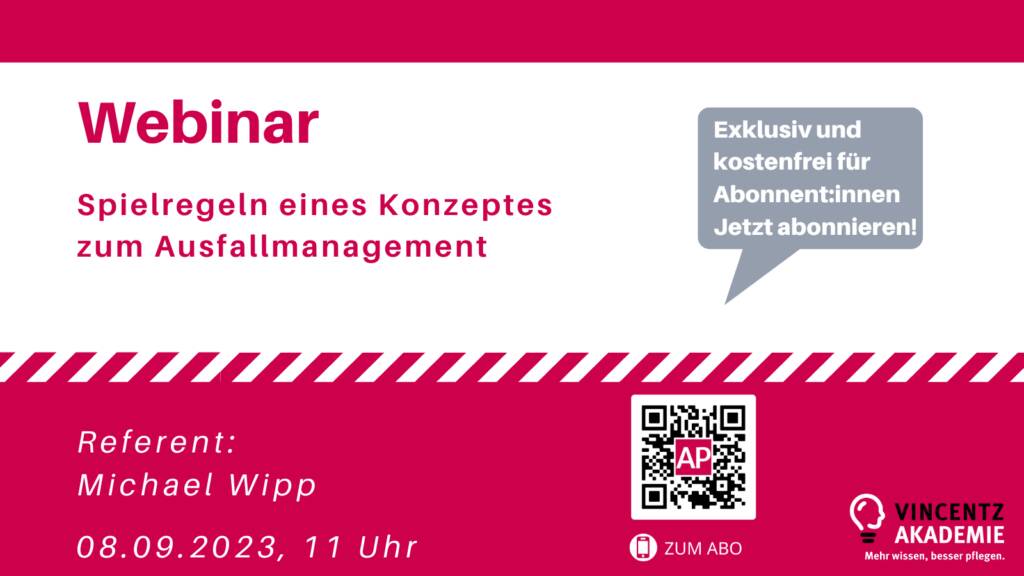 Webinar: Spielregeln eines Konzeptes zum Ausfallmanagement und Springerkonzepte