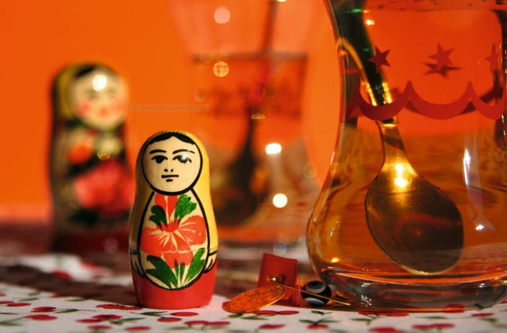 Babuschka und russischer Tee