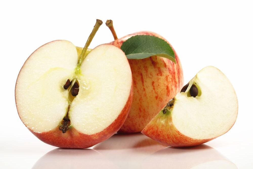 Apfel aufgeschnitten