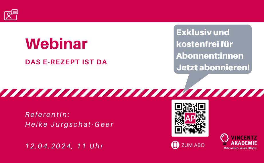 Webinar: Das E-Rezept ist da