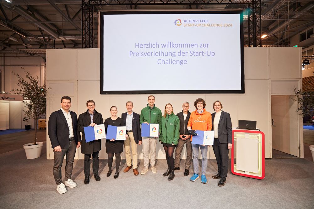 Die Gewinner und Gewinner der Start-up Challenge der ALTENPFLEGE