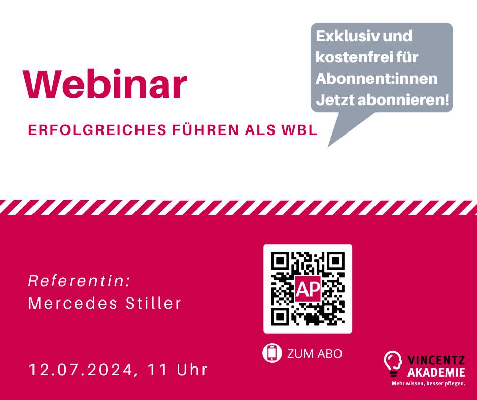 Webinar: Erfolgreiches Führen als Wohnbereichsleitung (WBL)