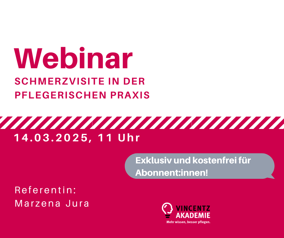 Webinar: Schmerzvisite in der pflegerischen Praxis