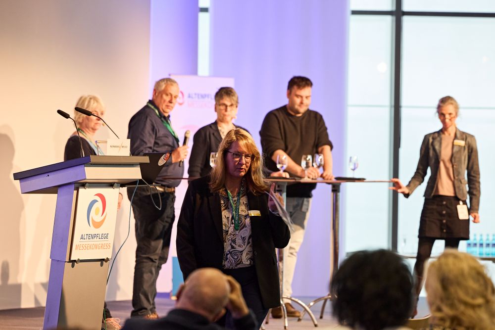 Zukunft Demenz: Dr. habil. Thomas Boggatz, Lydia Kassing, Miriam von Bardeleben, Thordis Gooßes (v. l.)