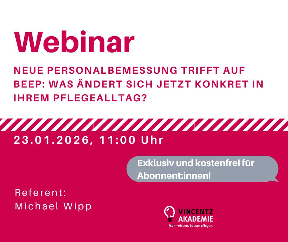 Webinar: Neue Personalbemessung trifft auf BEEP: Was sich sich jetzt in Ihrem Pflegealltag ändert