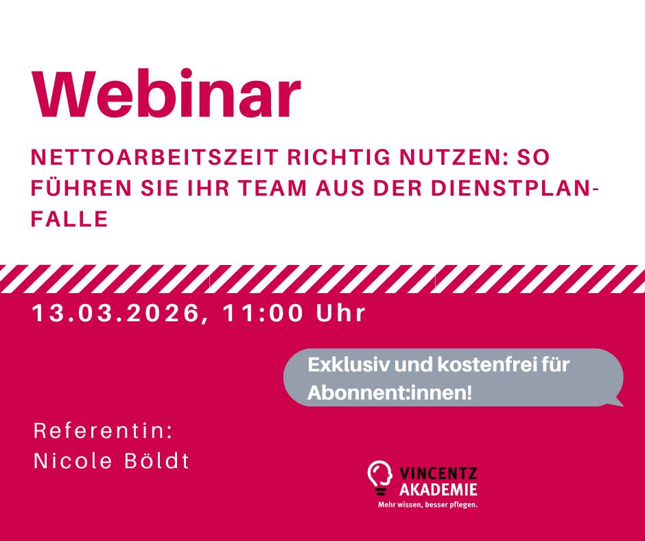 Webinar: Nettoarbeitszeit richtig nutzen: So führen Sie Ihr Team aus der Dienstplan-Falle