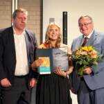 von links nach rechts: MdB Andreas Schwarz, Gewinnerin Isabell Alina Kischka, Bundestrainer Marcus Rasim