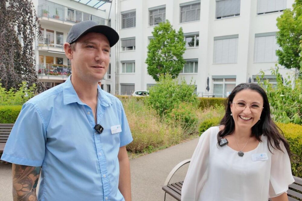 PDL Joachim Elischer, zugleich Innovation Scout und Hausdirektorin Cosmina Halmageanu.