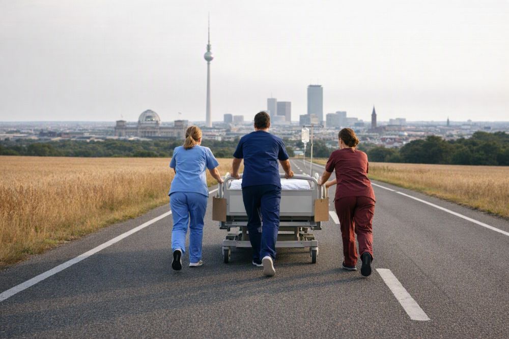 Aus Protest vor der Pflegereform soll ein Krankenbett von Magdeburg nach Berlin gerollt werden.