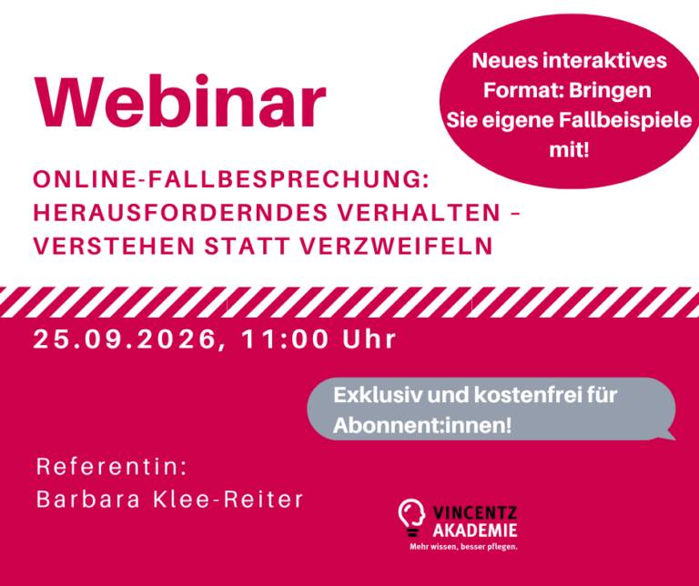 Online-Fallbesprechung: Herausforderndes Verhalten – Verstehen statt Verzweifeln